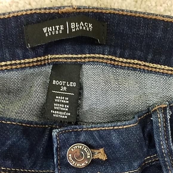 WHBM~Size 2~Blue Denim Boot Leg Jeans. - Picture 5 of 12